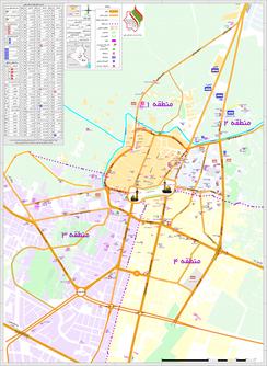 نقشه شهر کربلا