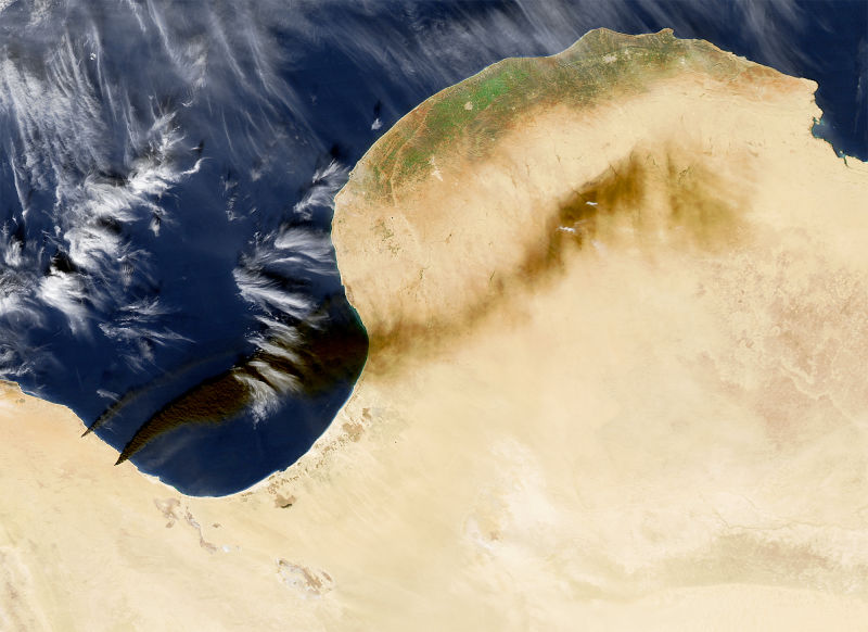 حملات داعش در لیبی را از فضا ببینید+ تصاویر
