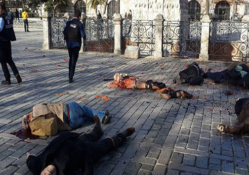 اولین تصاویر از انفجار تروریستی در استانبول ترکیه(+18)
