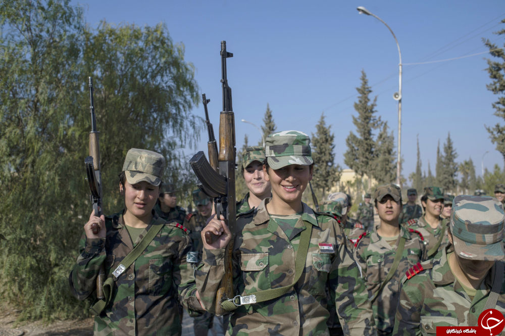 زنانی مردتر از مرد/زنان ارتش سوریه پا به پای مردان می‌جنگند+تصاویر