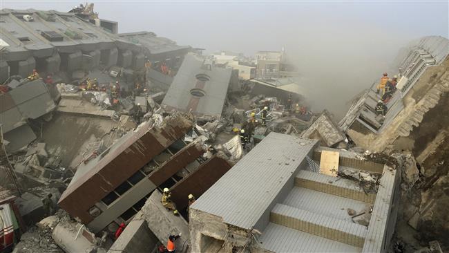 زلزله 6.4 ریشتری در تایوان/ بیش از 150 نفر کشته و زخمی شدند