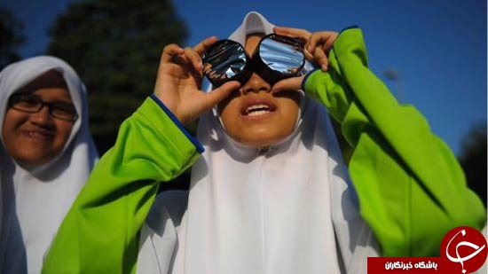 خورشید گرفتگی کامل در اندونزی+ تصاویر