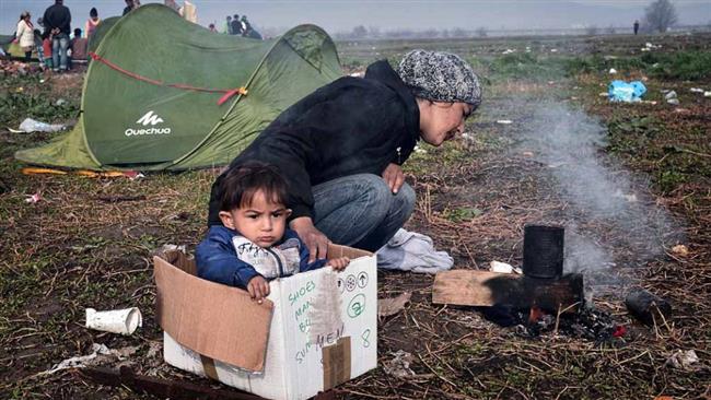 درد و رنج پناهجویان در مرز مقدونیه – یونان+ تصاویر