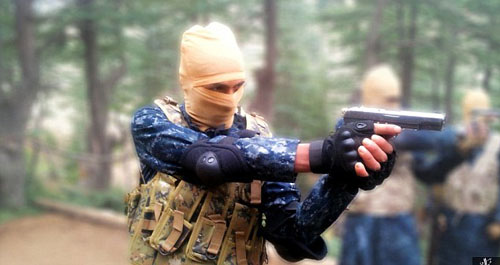 تمرین نظامی داعش در افغانستان+ تصاویر