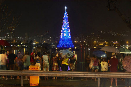 زیباترین درخت کریسمس در برزیل+تصاویر
