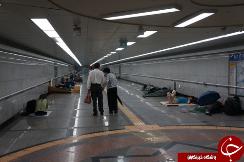 جای مخصوص بی خانمان ها در سئول+عکس