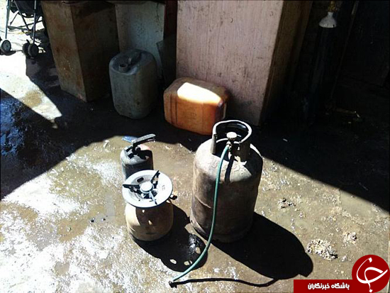 مهار آتش سوزی در کارگاه تعویض روغن خودرو + تصاویر