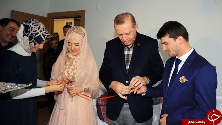 حضور اردوغان در مراسم خواستگاری یک شهروند ترکیه + عکس
