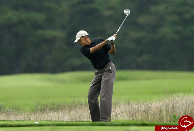 انتقاد ترامپ از اوباما بخاطر بازی گلف به کجا کشیده شد؟+ تصاویر