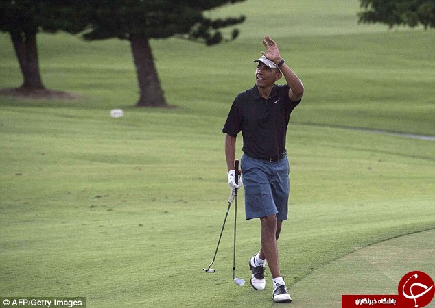 انتقاد ترامپ از اوباما بخاطر بازی گلف به کجا کشیده شد؟+ تصاویر