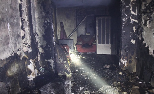 آتش سوزی در یک منزل مسکونی