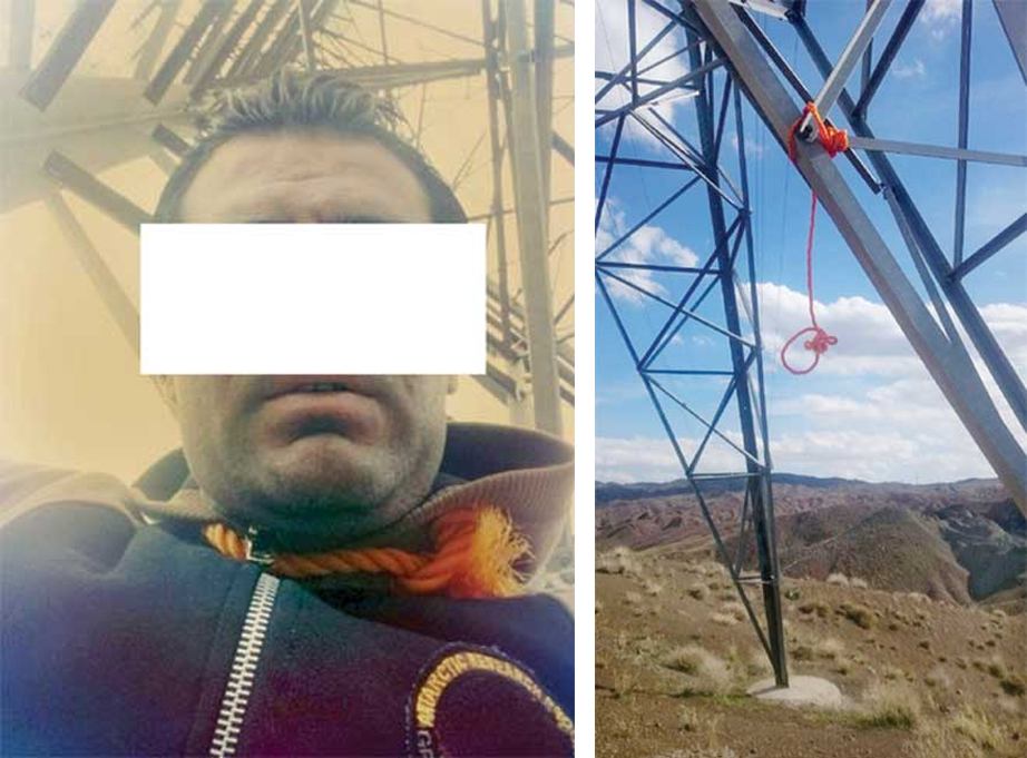 مرد جوان قبل از خودکشی با طناب دار سلفی گرفت+عکس