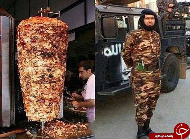 هلاکت یک داعشی که شبیه کباب ترکی است!+ تصاویر