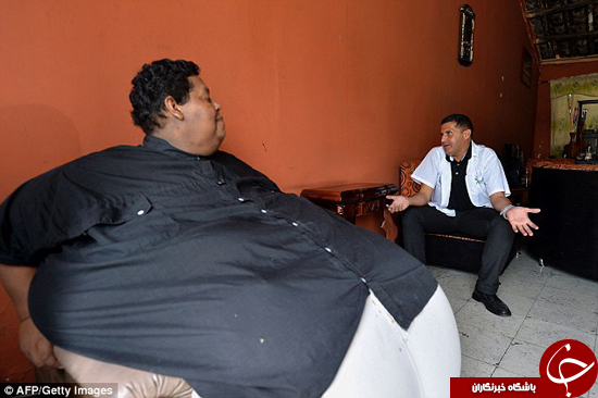 چاق ترین مرد کلمبیایی + تصاویر