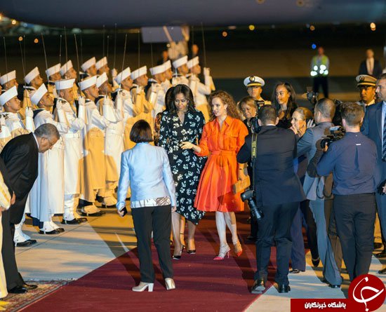 استقبال همسر پادشاه مراکش از میشل اوباما و دختران رئیس جمهور آمریکا+ تصاویر
