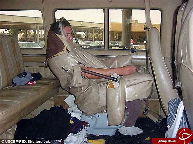 شیوه های عجیب و غریب مهاجران برای استتار؛ از دوخته شدن به صندلی خودرو تا پنهان شدن در داشبورد!+ تصاویر