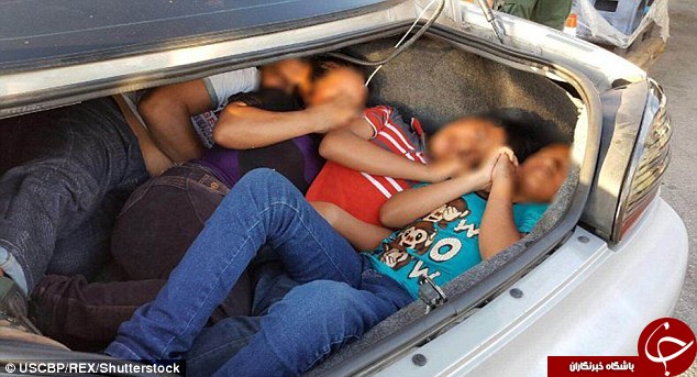 شیوه های عجیب و غریب مهاجران برای استتار؛ از دوخته شدن به صندلی خودرو تا پنهان شدن در داشبورد!+ تصاویر