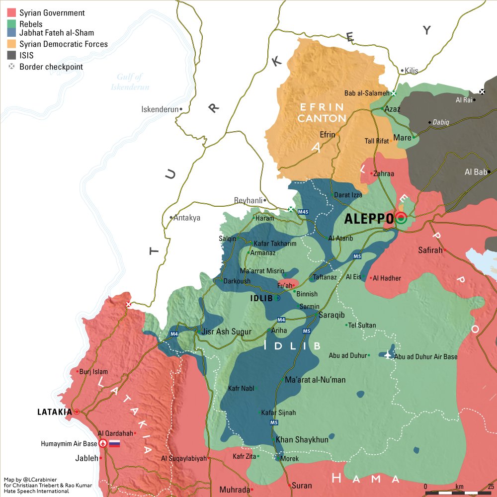 در شمال سوریه چه می گذرد؟ + نقشه