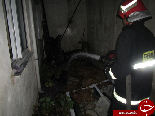 انفجار یک باب منزل مسکونی در رشت+تصاویر