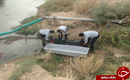 کشف جسد  در رودخانه خرم آباد+ تصاویر