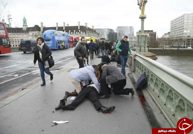 تیراندازی در نزدیک پارلمان انگلیس/ دست کم 12 نفر زخمی شدند+ تصاویر