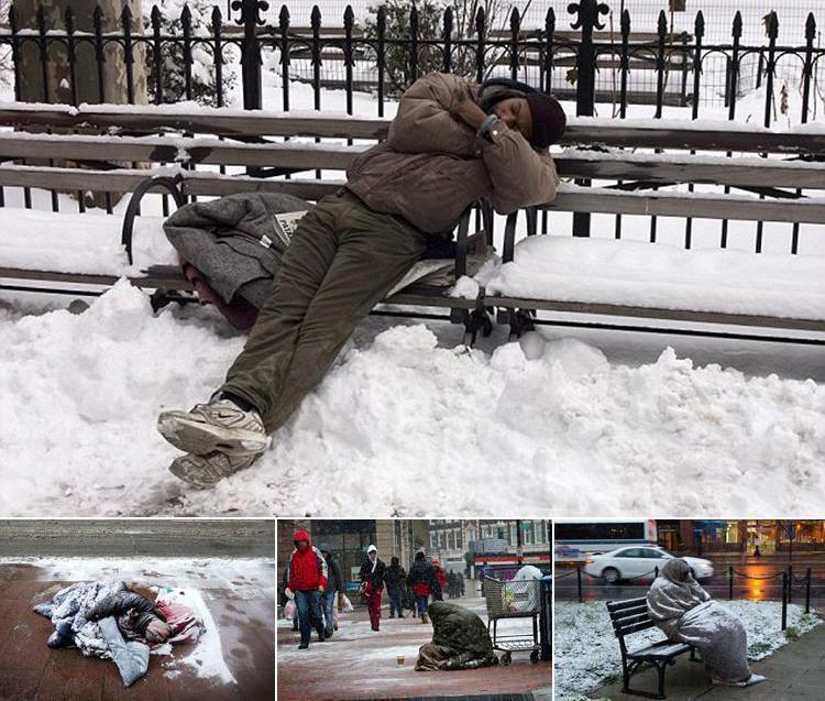 برف و سرمای شدید مهمان خانه‌های مردم آمریکا در سال نوی میلادی/ احتمال یخ‌زدن بی‌خانمان‌ها!