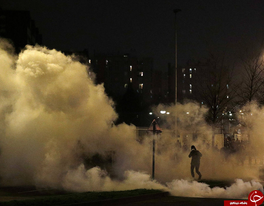 به آتش کشیدن 1000 خودرو و افزایش ناآرامی ها در پاریس + تصاویر////////