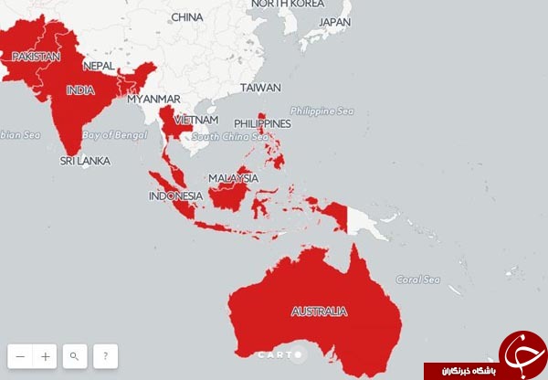 معرفی 48 کشور جهان در معرض حملات تروریستی+ نقشه