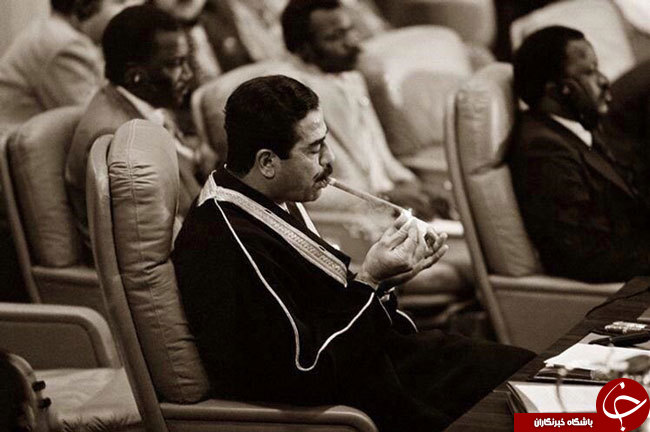 عکس دیده نشده از صدام‌ حسین
