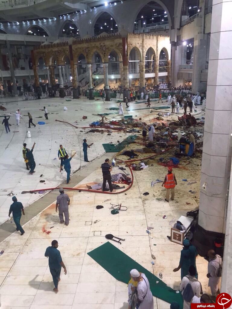 تبرئه عاملان فاجعه سقوط جرثقیل در مکه مکرمه از سوی عربستان سعودی+ تصاویر