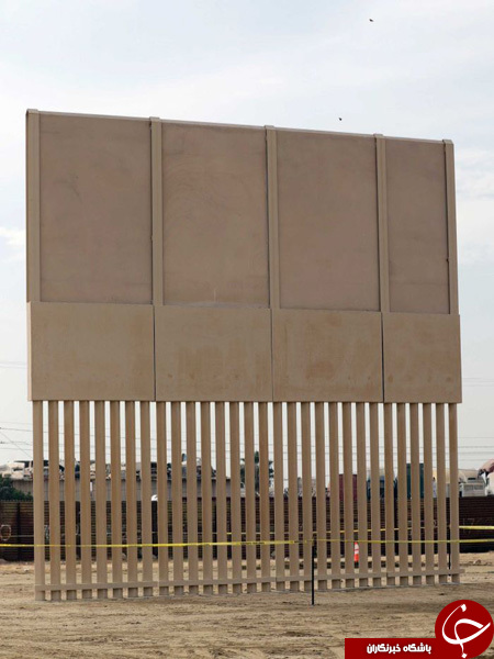 تکمیل هشت نمونه از دیوار مرزی مورد نظر ترامپ برای مکزیک+ تصاویر