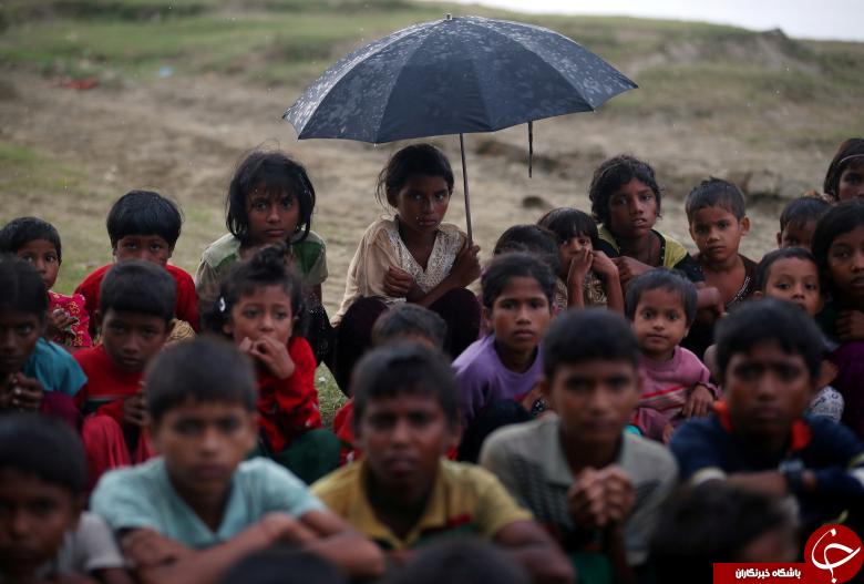 زندگی مصیبت بار آوارگان روهینگیایی در زیر باران! + تصاویر