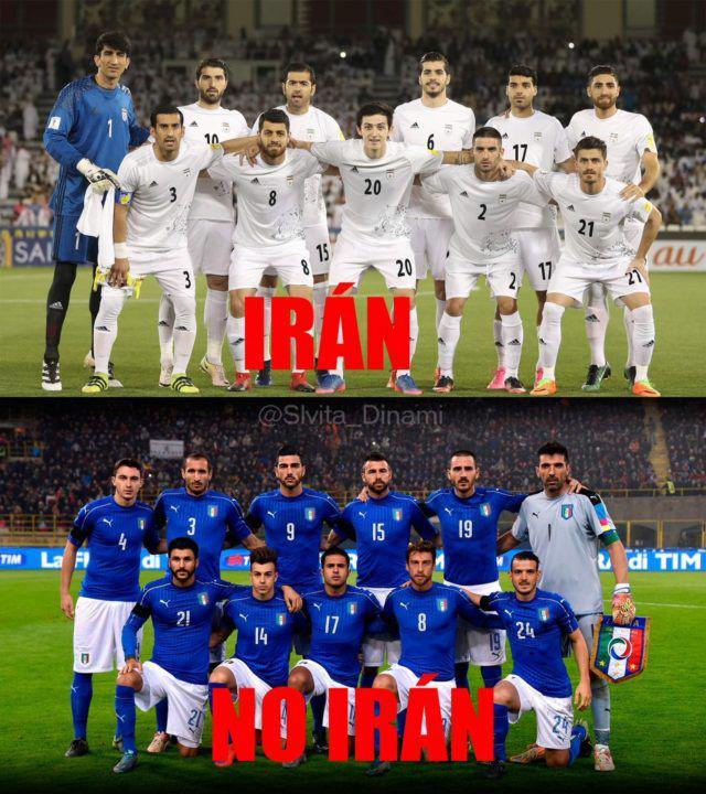 کنایه به ایتالیایی‌ها با استفاده از نام ایران + تصویر