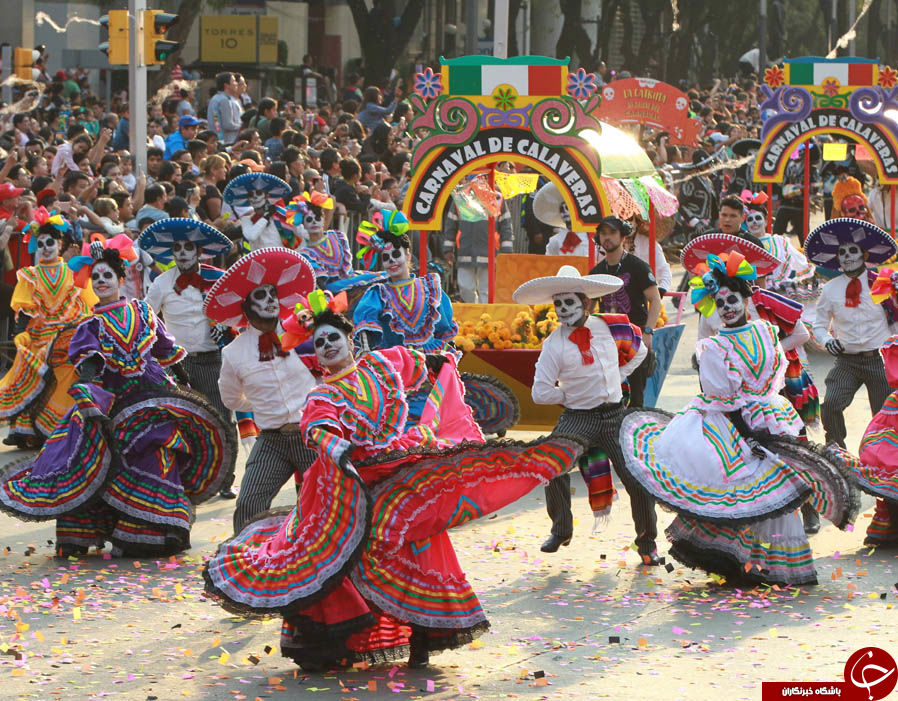 برگزاری رژه «روز مردگان» همزمان با هالووین در مکزیک+تصاویر
