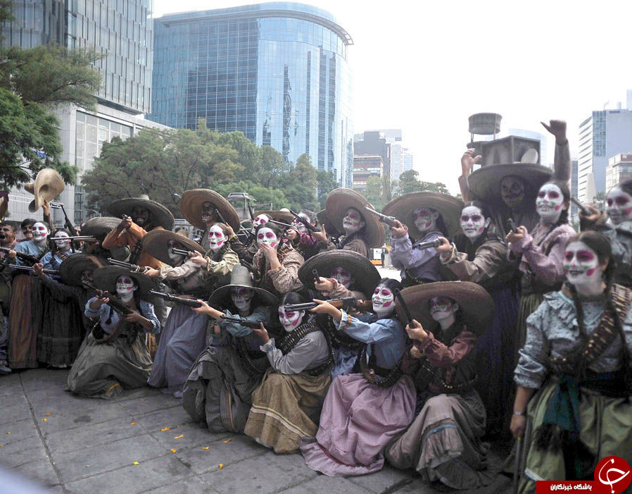 برگزاری رژه «روز مردگان» همزمان با هالووین در مکزیک+تصاویر