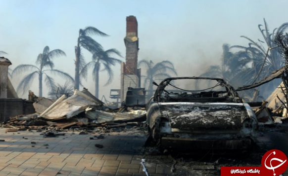 آتش سوزی گسترده در کالیفرنیا صد‌ها خانه را ویران کرد+ تصاویر