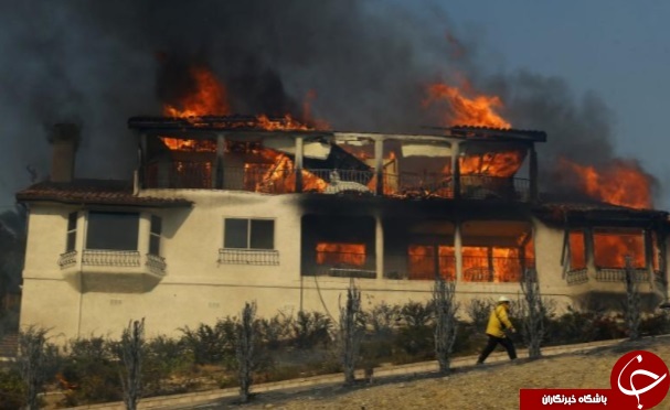 آتش سوزی گسترده در کالیفرنیا صد‌ها خانه را ویران کرد+ تصاویر