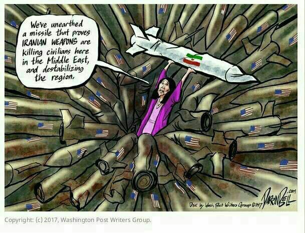 واکنش واشنگتن پست به اظهارات مضحک نیکی هیلی درباره ایران+ کاریکاتور