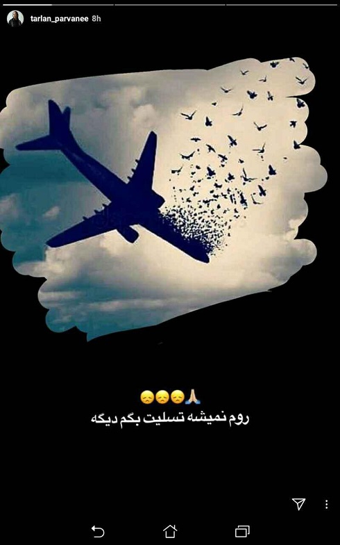 واکنش ترلان پروانه به سقوط هواپیمای تهران یاسوج