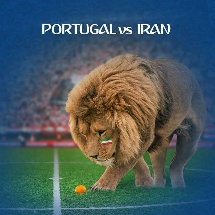 عکس| پوستر جذاب برای بازی ایران - پرتغال